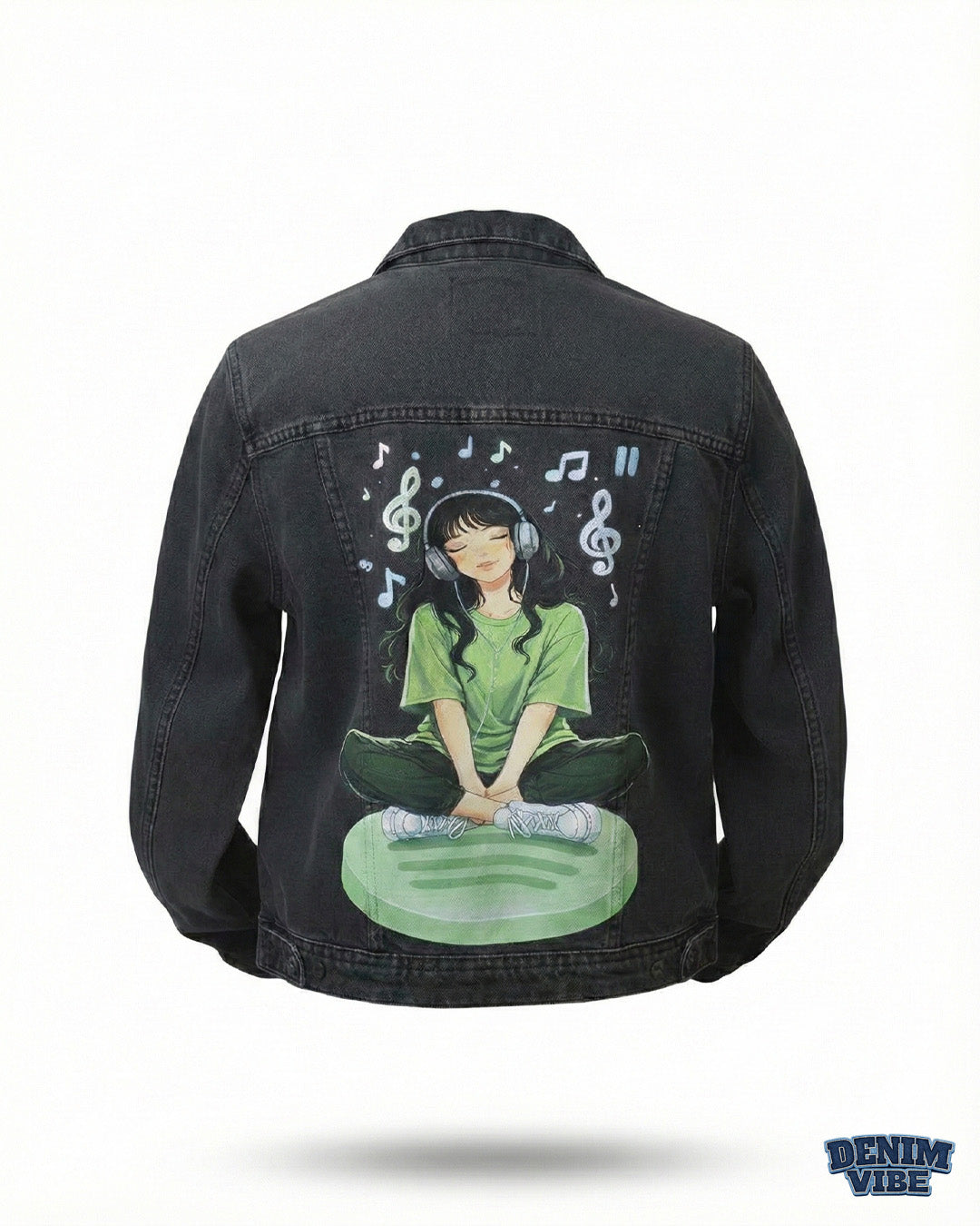 Midnight Play – Black Denim Jacket