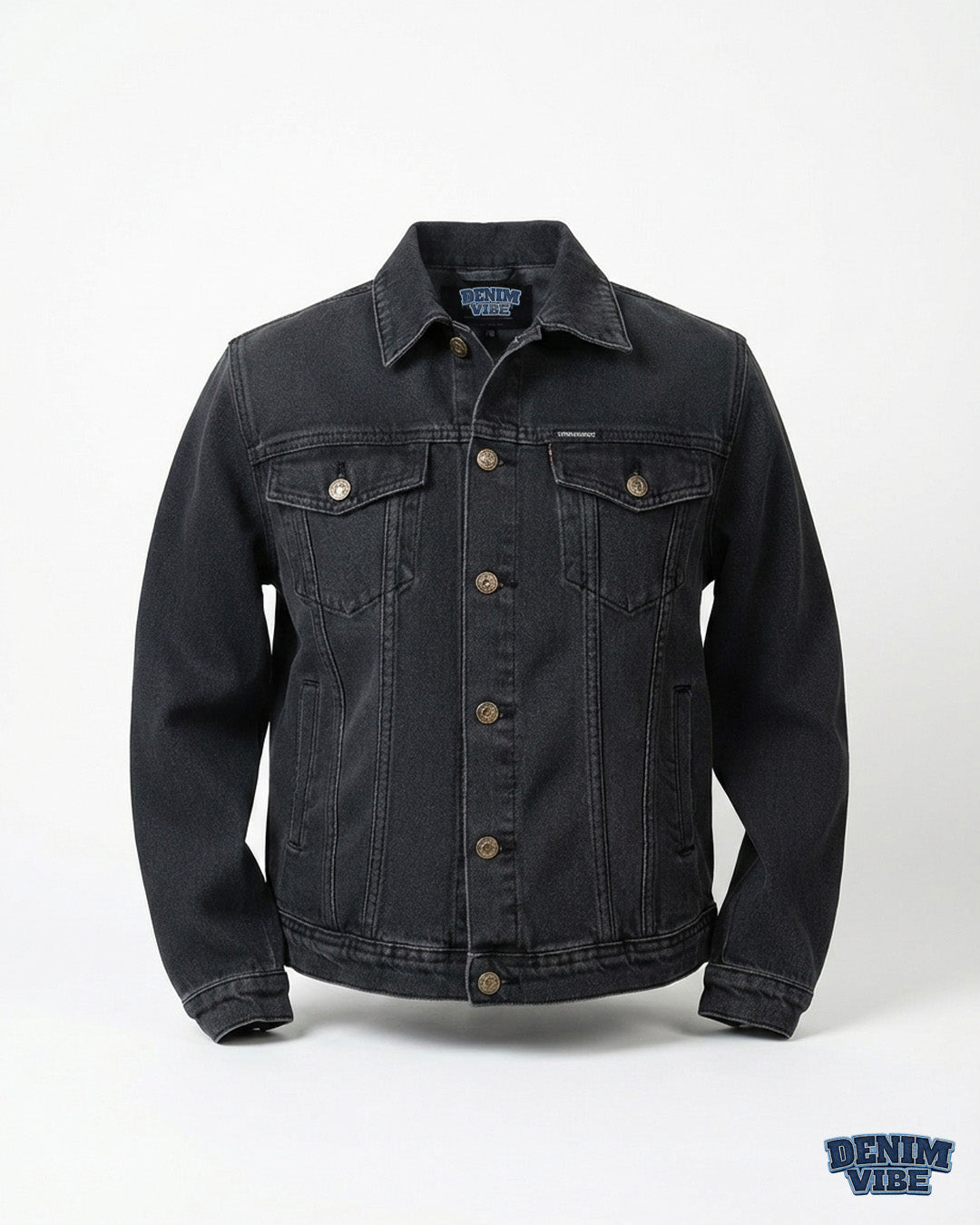 Midnight Play – Black Denim Jacket